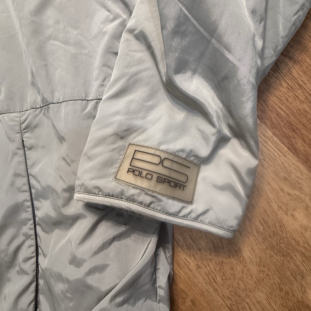 Polo Sport Ralph Lauren Jacket Medium Gray/Silver Pullover Streetwear Gorpcore - Picture 9 of 16